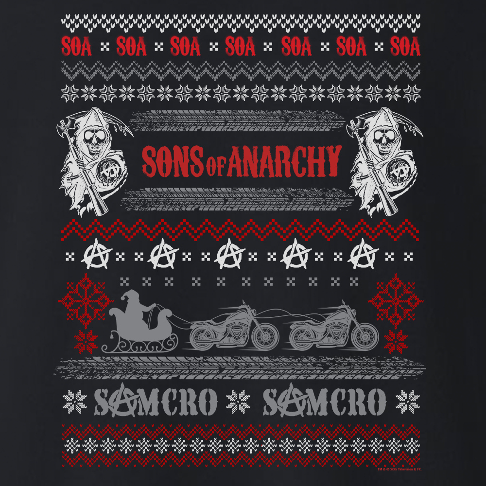 storm Kantine Voorzichtig Sons of Anarchy Holiday Sweater Fleece Crewneck Sweatshirt | FX Networks  Shop