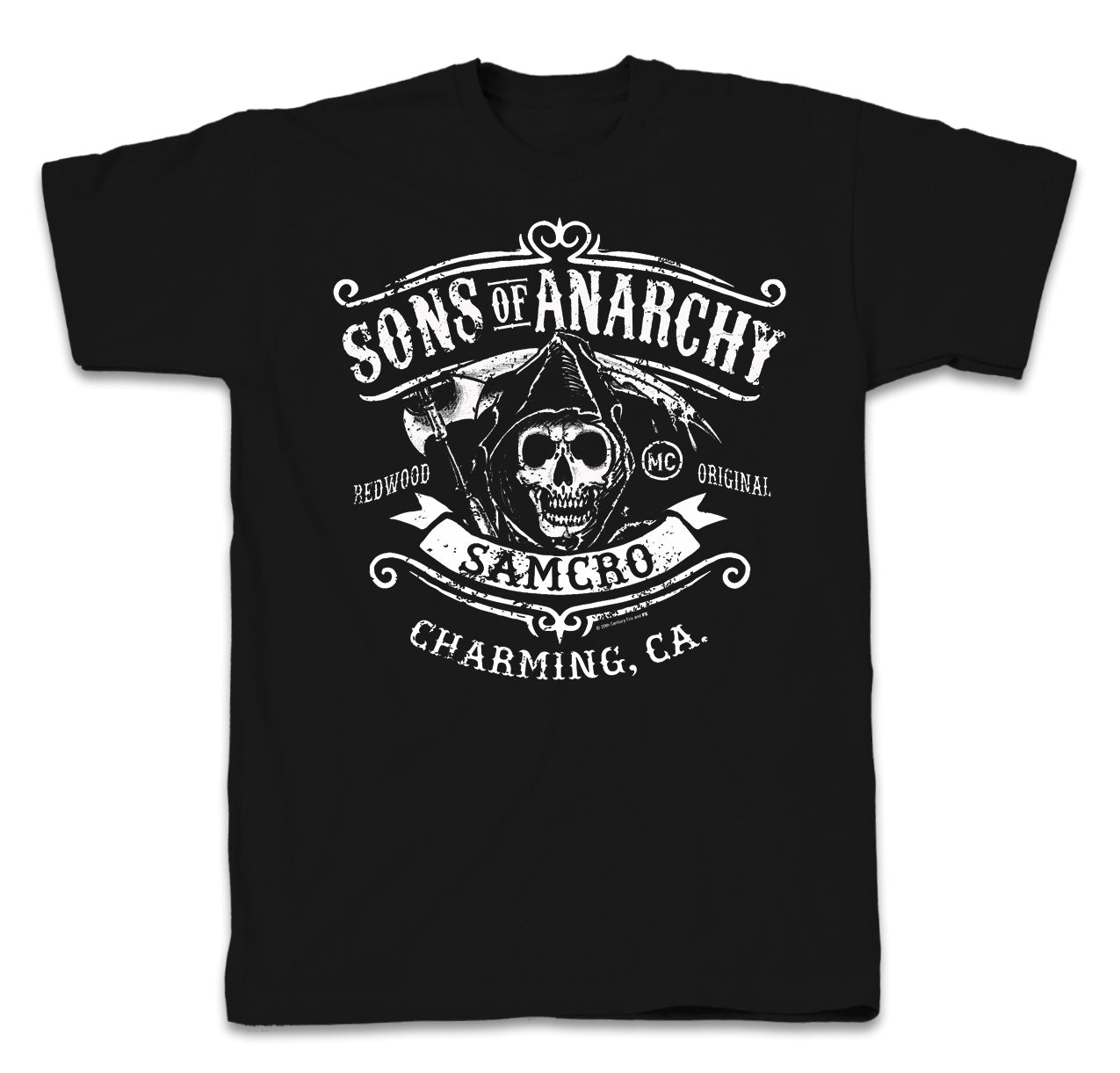 Image of Sons of Anarchy Charming Adult Short Sleeve T-Shirt