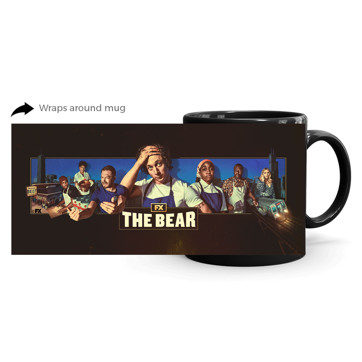 Image of The Bear Season 1 Key Art Black Mug