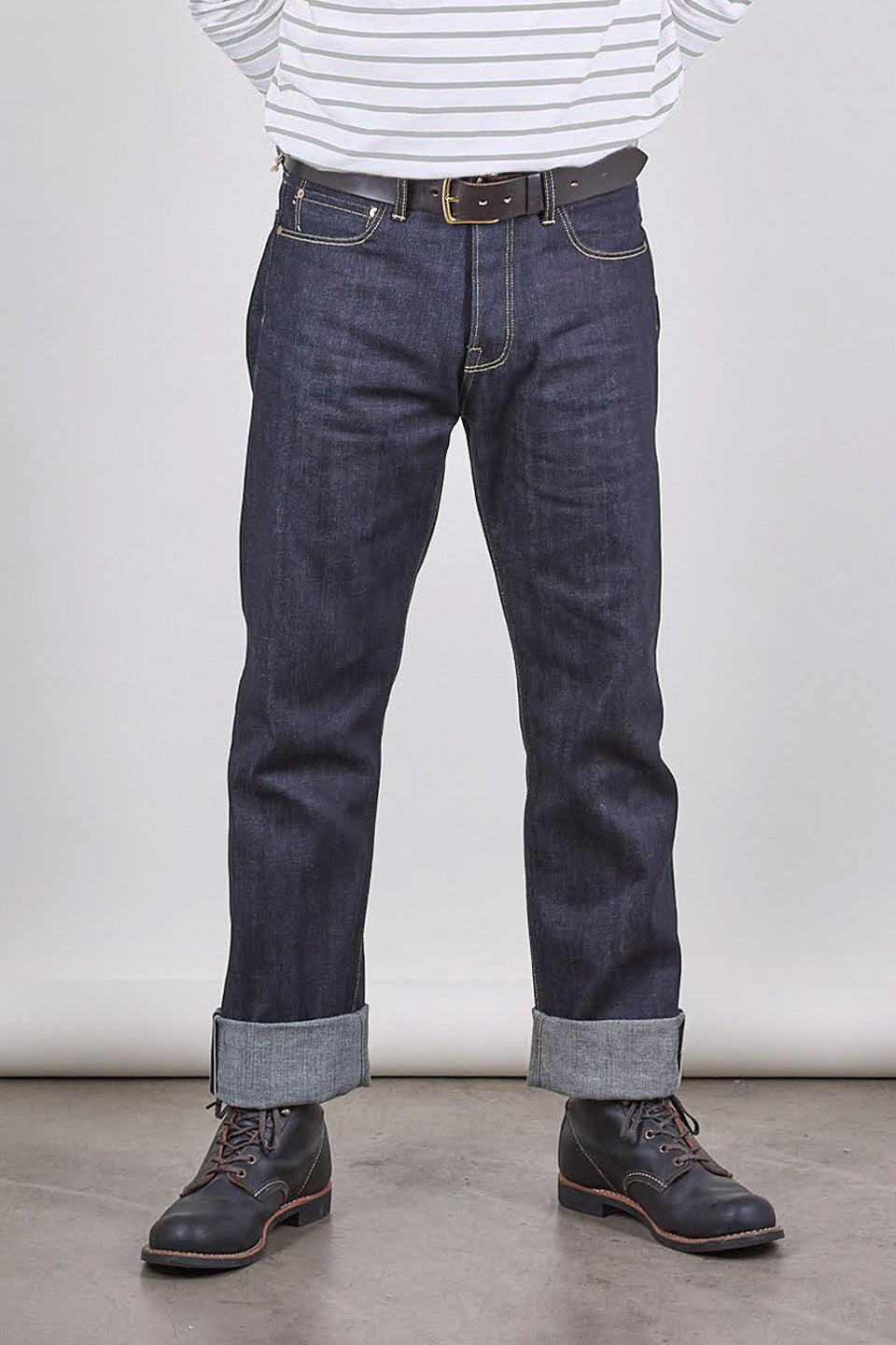 NW1 Relaxed Heritage Indigo 14oz Japanese Raw Selvedge Mens Jeans ...