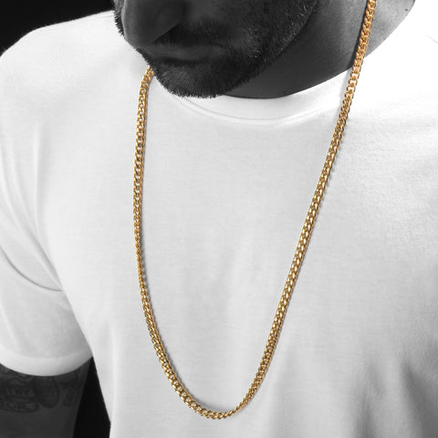 6mm White Gold Cuban Link Chain – SpicyIce