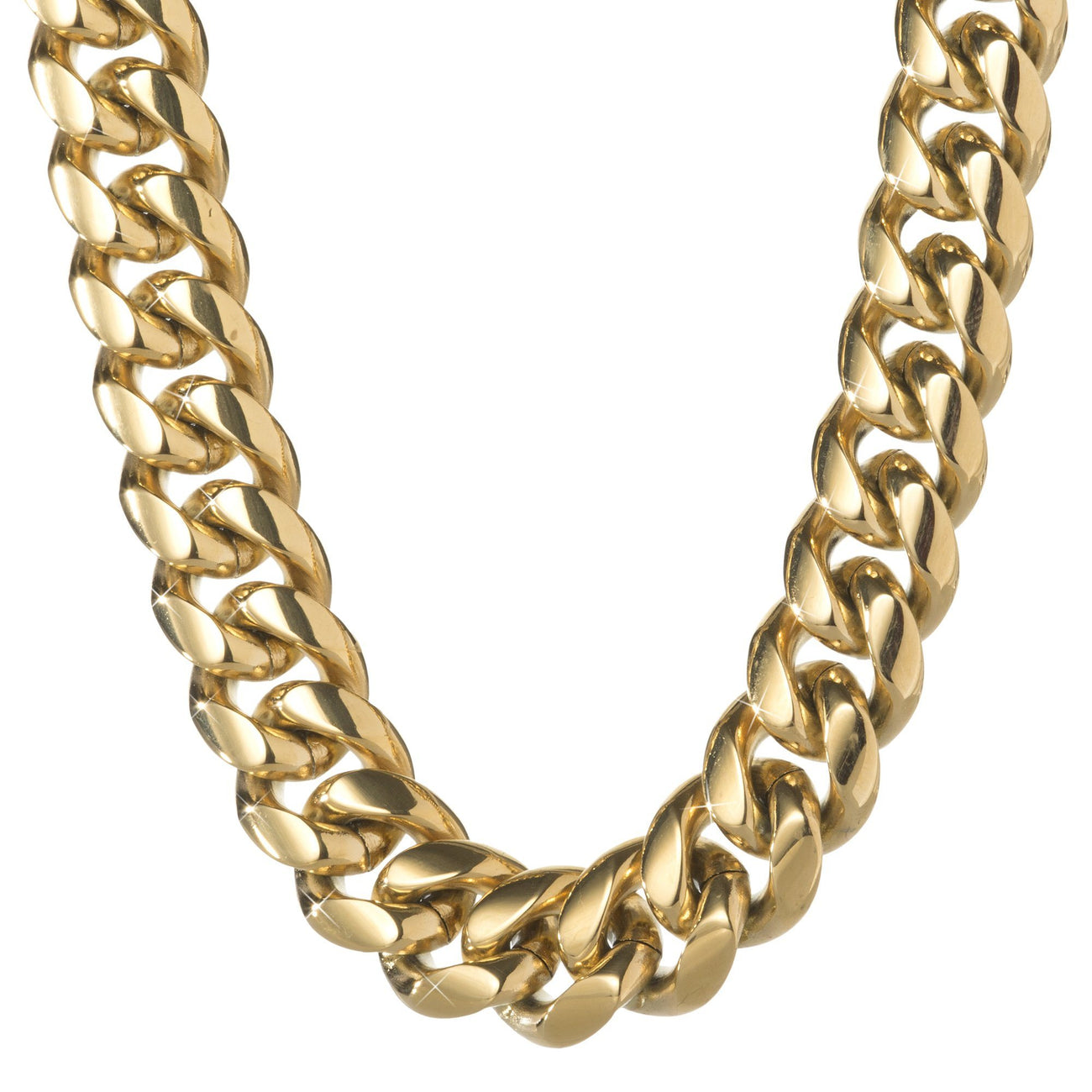 Gold 18mm Heavy Miami Cuban Link Chain – SpicyIce