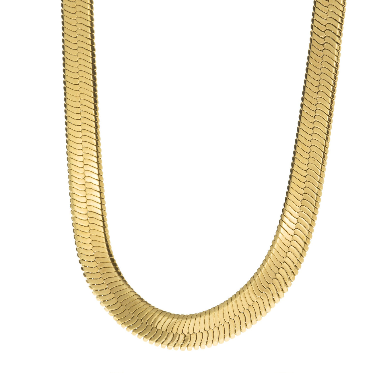 Men's 10MM Gold Herringbone Chain – SpicyIce