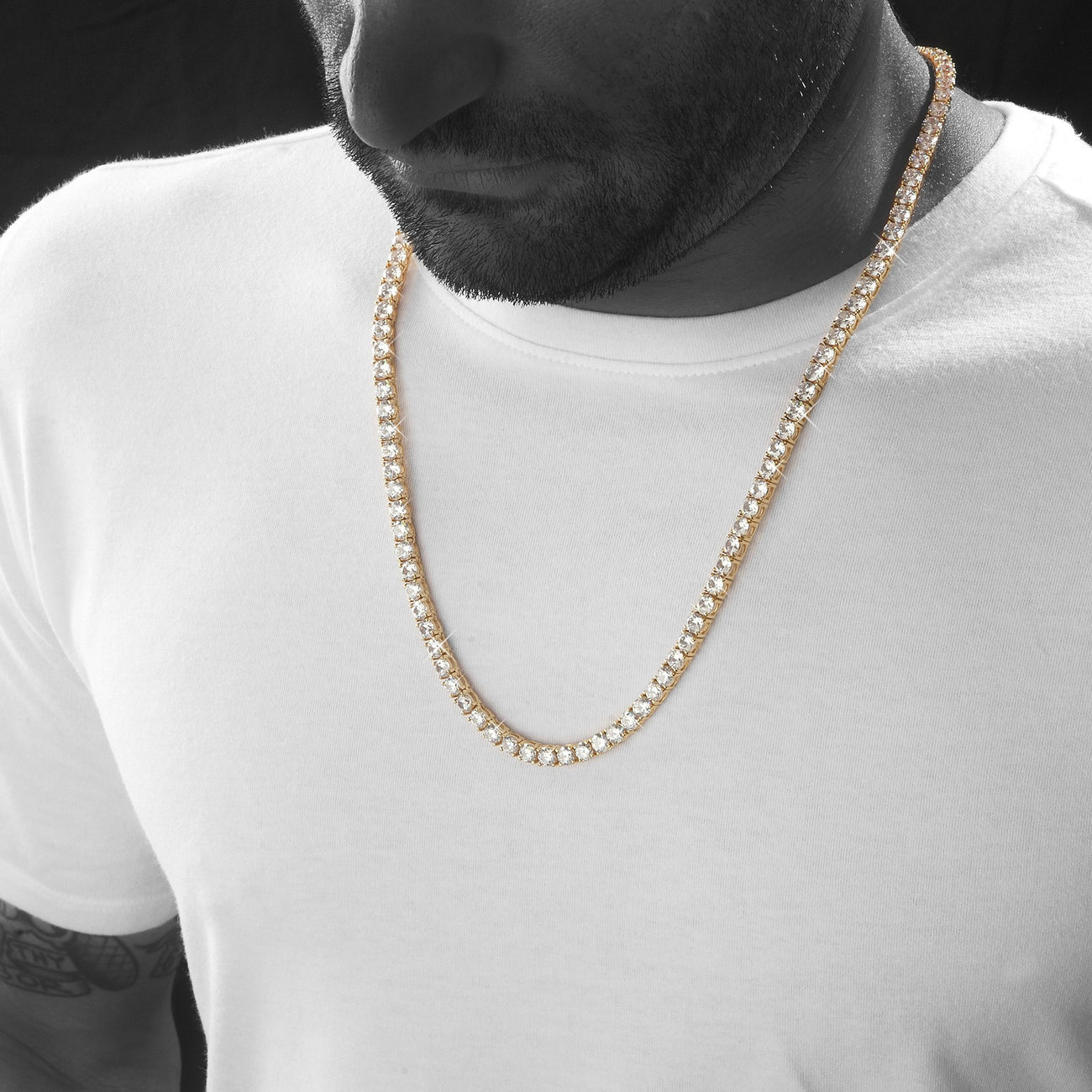 Gold 5mm Tennis Chain - SpicyIce