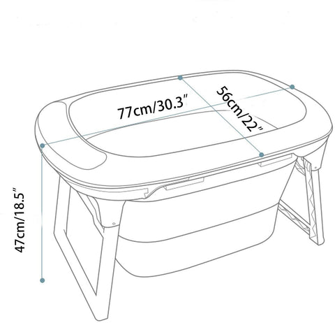 Baby Bath tub Large Portable Folding Collapsible Baby