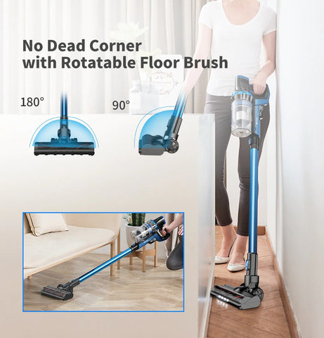 Cordless Vacuum Cleaner, 23000Pa Powerful Suction, LED Touch