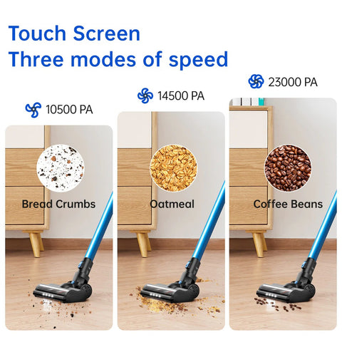 Cordless Vacuum Cleaner, 23000Pa Powerful Suction, LED Touch