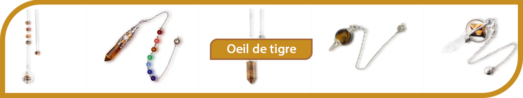 Pendule Oeil de Tigre