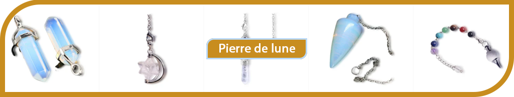 Pendule en Pierre de Lune