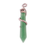 Pendule égyptien aventurine thot avec sa monture de serpent