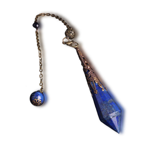 Pendule en Lapis Lazuli avec sa chainette