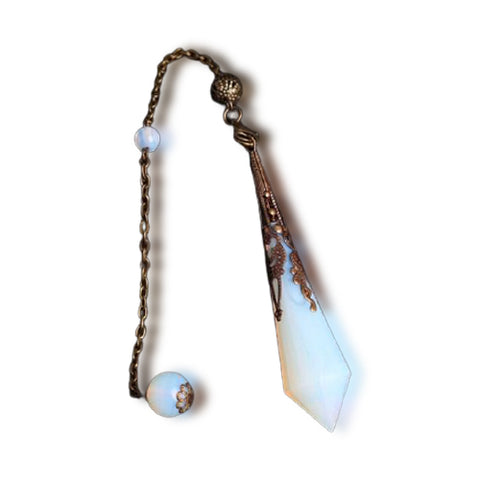 Pendule Minéral Opalite avec sa chainette