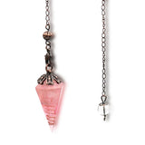 Pendule Quartz Rose et sa chainette