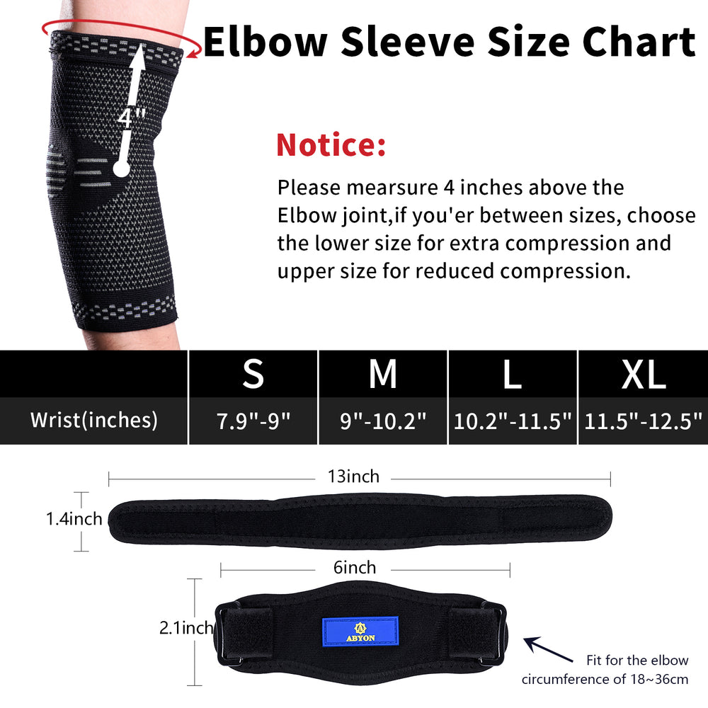 elbow compression sleeve for tennis elbow