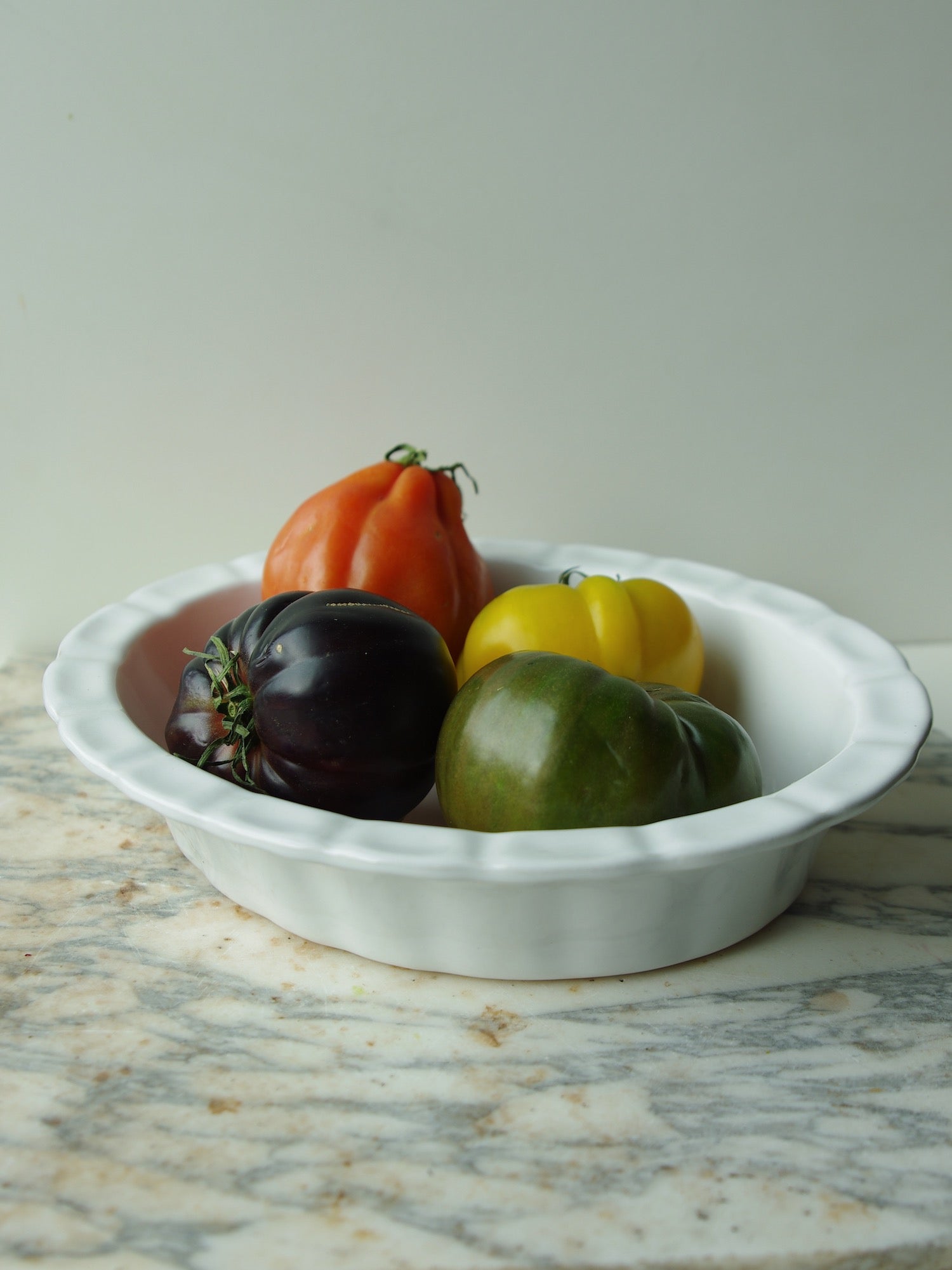 Poterie Renault Vintage Oval Baking Dish in White