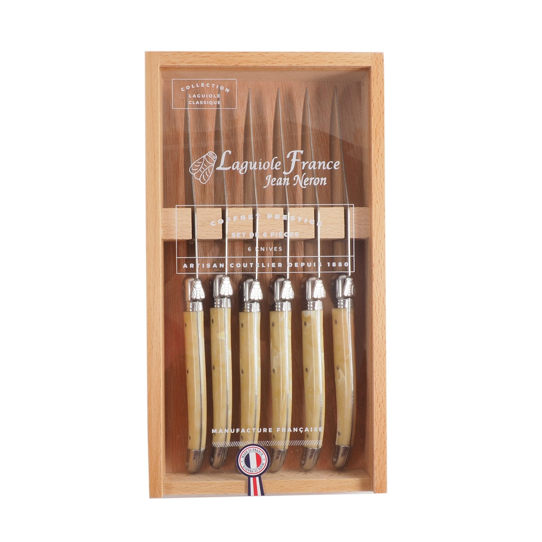 LAGUIOLE KNIVES Set of 6 steak knives olive wood – DEGRENNE