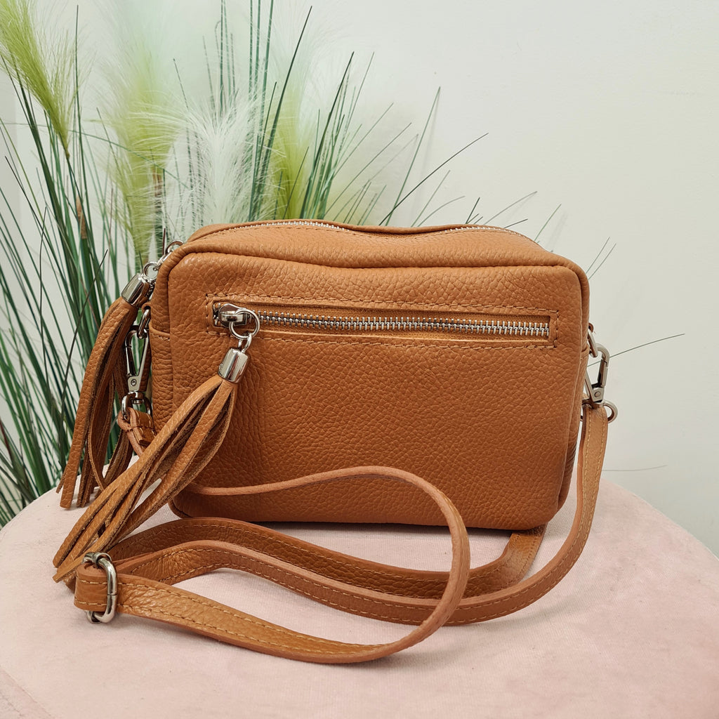 CAPRI Camera Bag (Leather) - Tan