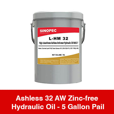 AW32 Ashless Zinc Free Hydraulic Oil - 5 Gallon Pail