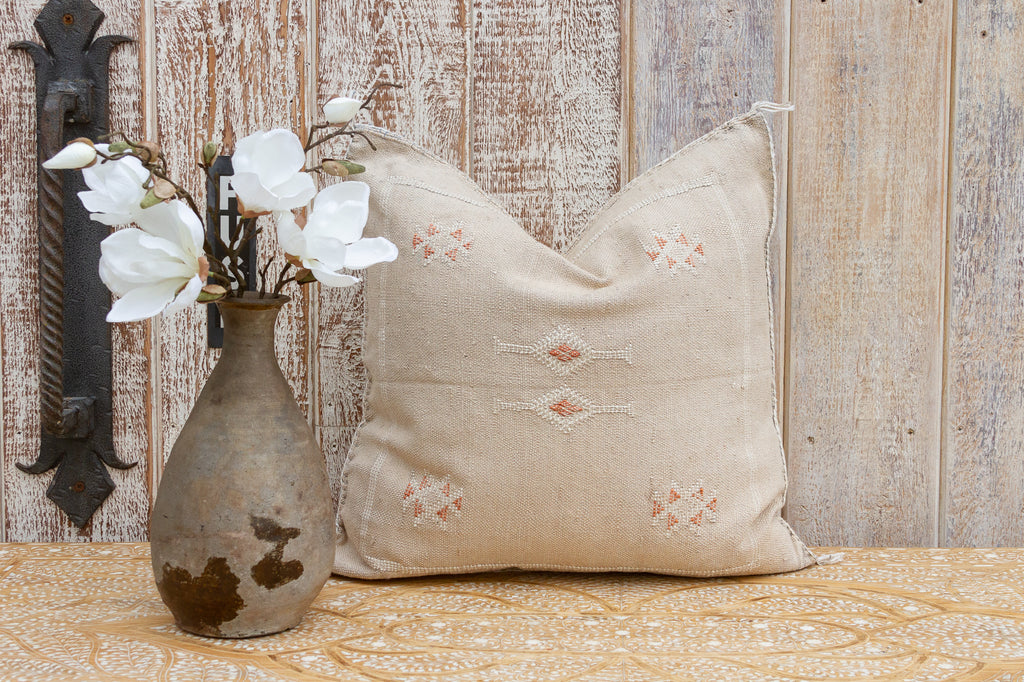 Deepak Moroccan Silk Rug Pillow