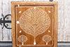 Elegant Tree of Life Inlaid Nightstand Cabinet