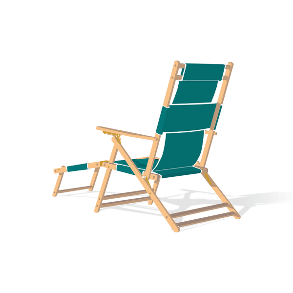Beach Chairs with Footrest | Wooden Beach Chairs & Footrest – Sunrise ...
