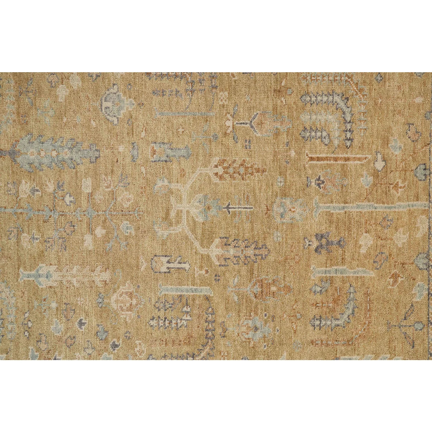 Sample on Display: Gold-Light Blue Rug