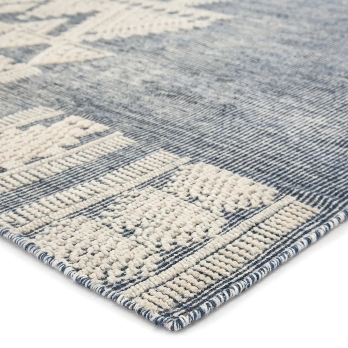 Dark Blue and White Rug - Sample Currently on Display