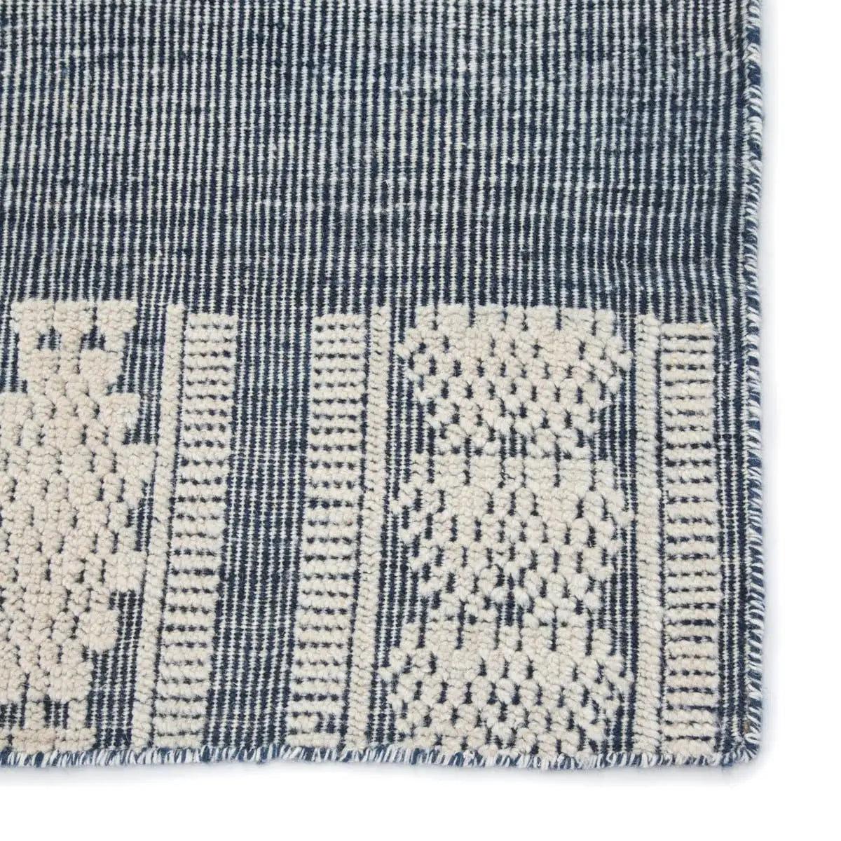 Dark Blue and White Rug - Sample Currently on Display