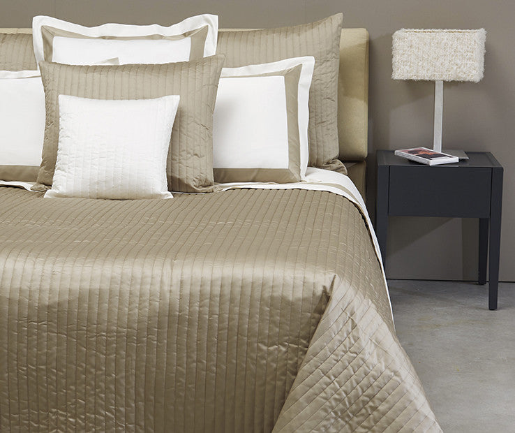 Siena King Quilted Coverlet In Lead Grey Cadieux Interiors