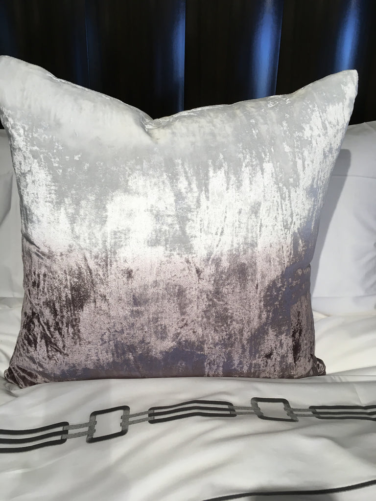 Dip Dye Velvet Pillow Metal 20 Cadieux Interiors Ottawa