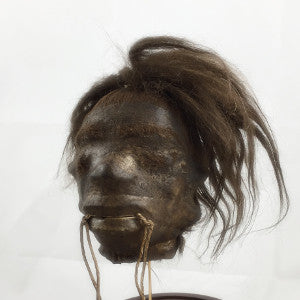 Goatskin shrunken head