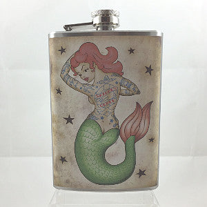 Flask-Tattooed Mermaid