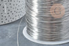 Alambre de acero inoxidable 304 plata platino 0,4 mm, alambre de metal fino para la creación de joyas sin níquel, por metro G8847