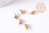 Lobster clasps 304 stainless steel gold IP 9mm, gold lobster clip clasps for jewelry making X5 G0107