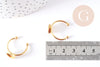 Anillo ajustable para cabujón de 8 mm en acero inoxidable 304, un soporte de anillo personalizable para la creación de joyas, 18 mm, X1 G6058