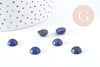 Cabujón redondo de lapislázuli natural de 10 mm, creación de joyería de piedra natural, X1 G9102