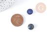 Cabujón redondo de lapislázuli natural de 10 mm, creación de joyería de piedra natural, X1 G9102