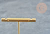 Présentoir bijoux boucles d'oreilles métal doré 11-13.6cm, X1 G8944