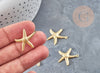 304 stainless steel gold starfish pendant 22mm, stainless steel pendant jewelry creation, X2 G4123