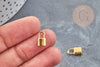 Breloque cadenas en acier 304 inoxydable 11mm,fourniture acier inoxydable pour création bijoux, X 2- G2611