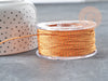 Orange braided cord 1.2mm, cord for jewelry crapbooking and jewelry making X1 meter G9198