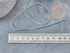 Cordón de poliéster trenzado azul suave 0,8 mm, cordón de alambre de jade para joyería, X1 metro G3945