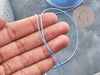 Soft blue braided polyester cord 0.8mm, jade wire cord for jewelry, X1 meter G3945