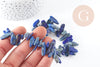 Perle longue lapis Lazulis naturel 13-25mm, perles en pierre naturelle pour création de bijoux lapis naturel, x30grammesG3441