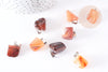 Pendentif cornaline support acier,Pendentif bijoux pierre naturelle, cornaline naturelle,création bijoux,35mm, X1, G3900