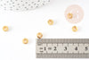 Golden zamac rondelle beads 6mm nickel-free interlayers, X50 G1343