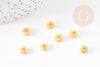6mm golden brass washers, golden heishi disc spacer bead for jewelry creation, X50 G3322