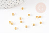 rondelles laiton doré,perles dorées,création bijoux, perles intercallaires,perle disque,lot de 10 20 50 100, 4mm,G3141