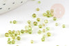Pequeñas cuentas de semillas verdes, cuentas de semillas, verde transparente, cuentas de vidrio, cuentas, 2,5 mm, X 10 g G3667