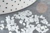 Cuentas de semillas de tubo hexagonal transparente, suministros de joyería, cuentas de semillas, diámetro 2,2 mm, X 10 g G5386